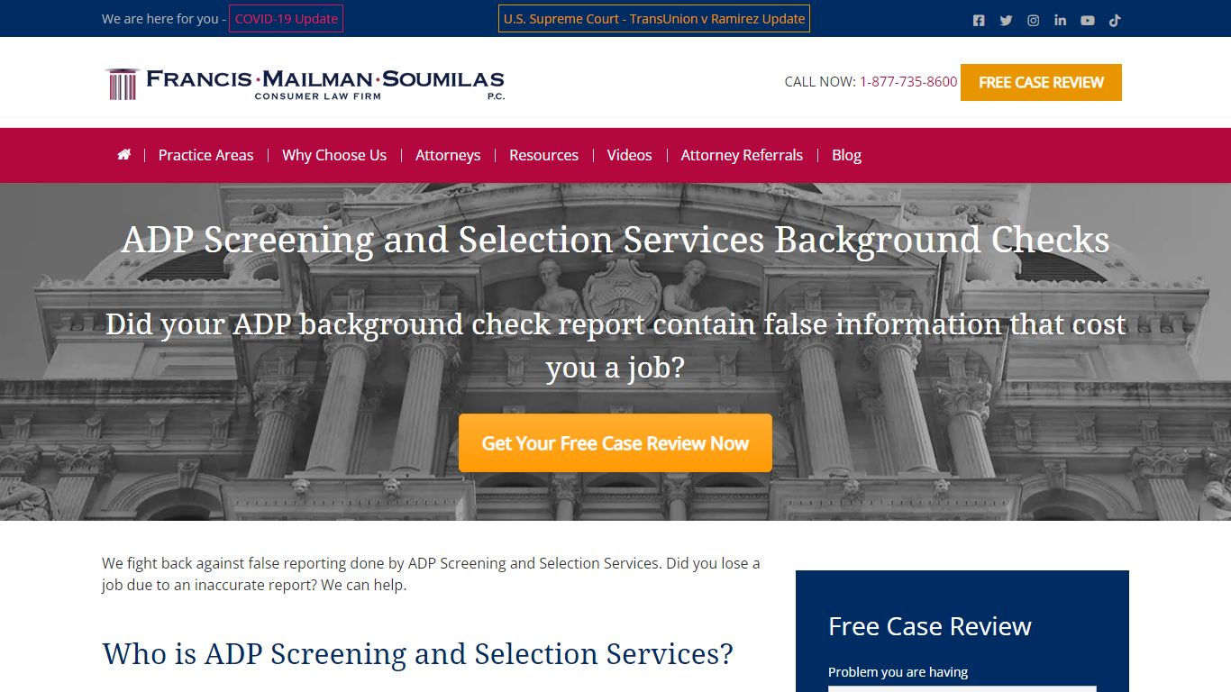ADP Screening and Selection Services Errors Cost Your Job?